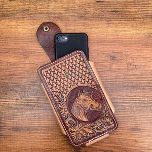 เคสโทรศัพท์มือถือหนังคาวบอยตะวันตกสุดหรูสำหรับผู้ชาย - Product Image 4