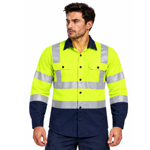 Camisetas de alta visibilidad EAZWEARS para hombre, uniformes de trabajo ODM, fabricante mayorista de ropa de trabajo, protección, etiqueta privada, alta visibilidad - Product Image 1