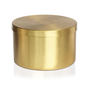 Elegant Indian Design <b>Large</b> Metal Iron Hammered Box Gold Lid Bread Storage <b>Jar</b> Wholesale Stainless Steel Kitchenware for Food - Product Image 5