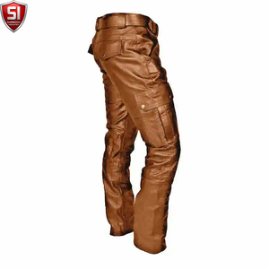 กางเกงคาร์โก้ SUMROOS INDUSTRY PU เอวกลาง ความยาวเต็มตัว สวมใส่สบาย เป็นมิตรกับสิ่งแวดล้อม กันลมในฤดูหนาว สีพื้น สำหรับผู้ชายและผู้หญิง ทรงปกติ - Product Image 5