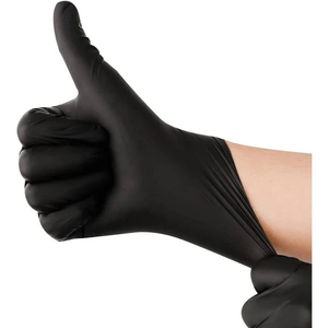 Gants en nitrile jetables bleus et noirs sans poudre pour la cuisine, la médecine, le nettoyage, la protection et l'examen - Product Image 6