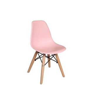 Silla de Comedor de Diseño Nórdico, Asiento de PP, Base de Madera, para Cafetería, Restaurante, Hogar - Product Image 4
