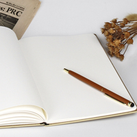 Libreta de Negocios con Tapa Dura Texturizada de Cuero PU con Diseño de Grano de Madera 25K, Regalo Personalizado con Logotipo