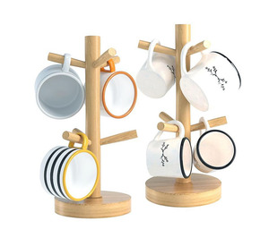 New Selling Wooden Mug <b>Tree</b> <b>Stand</b> Rustic Artistic Handcrafted Minimalist Modern Kitchen Dining Home Office Organize - Product Image 6