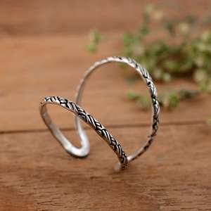 SHYAM JEWELRS Anillo ajustable de plata de ley 925 para soporte de deformidad de cuello de cisne y boutonniere - Product Image 5