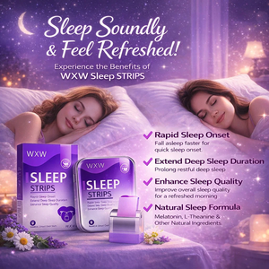 Films oraux à dissolution rapide de mélatonine pour le sommeil, favorisent un endormissement plus rapide, améliorent la qualité du sommeil profond, complément de sommeil portable - Product Image 1