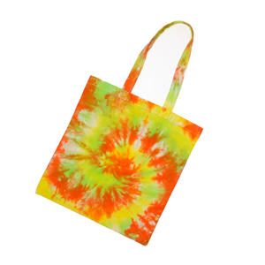 Spacious Canvas Tie Dye Tote <b>Bag</b> With Carry Handles Custom Zipper Closures Reusable Heavy Duty 100% Cotton Canvas Fabric - Product Image 2