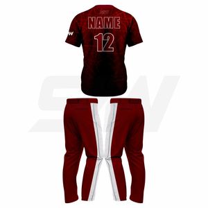 Maillot et pantalon de baseball de haute qualité, coupe athlétique, maillot de baseball à 2 boutons, uniforme de softball personnalisé pour équipes masculines, jeunes et adultes - Product Image 2