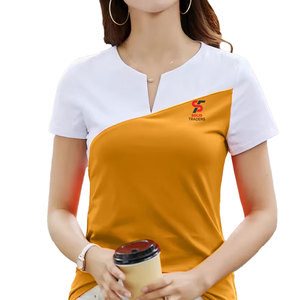 เสื้อยืดผู้หญิงผ้าฝ้ายหวีอย่างดี เนื้อนุ่มลื่น สวมใส่สบายตลอดวัน ดีไซน์เรียบหรู จาก Solid Trader Luxury Apparel - Product Image 1