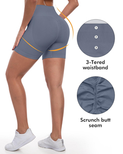 Shorts Deportivos Personalizados para Mujer, Cintura Alta, Fabricante Mayorista, Shorts Premium con Efecto Push-Up - Product Image 6