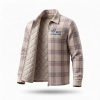 WIZE INTERNATIONAL – Veste en polaire à carreaux pour homme, col rabattable, fermeture éclair, décontractée, coupe-vent, réversible, pour l'automne