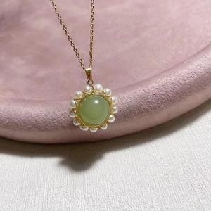 Collar de Perlas de Agua Dulce Xiuyu Versátil y Elegante, Diseño de Girasol, Plata de Ley 925, Inspirado en la Naturaleza - Product Image 2