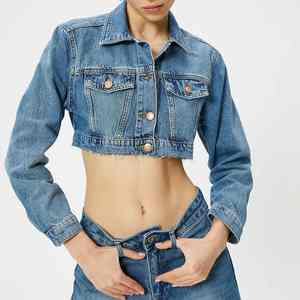 Tops de Mezclilla Personalizables al por Mayor para Mujer, Elegantes, Cómodos, de Alta Calidad, para las Cuatro Estaciones - Product Image 3