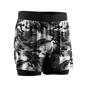 Top Quality Gym Dry-Fit Bodybuilding Mens Lined Custom Logo Double <b>Layer</b> Fashion Gym Men's 2 in 1 Workout Running Shorts - Product Image 4