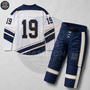 Custom Ice Hockey Uniform Set Team Jersey Hockey Pants Sportswear Custom Made Team Apparel OEM ODM Ice Hockey Uniform - Product Image 5