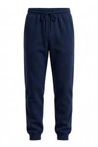 Pantalones Deportivos Casuales para Hombre WA BROTHERS, Negros, de Forro Polar, Peso Medio, para Invierno, con Cintura Elástica, Cordón Ajustable y Puños en las Piernas - Product Image 5
