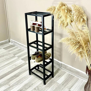 Spacious Three Tier Shoe Rack Organizer Wide Storage Design Heavy Duty <b>Frame</b> Multi Pair Capacity Stylish Entryway Stand - Product Image 1