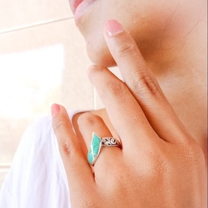 ขายดีที่สุด NY-R041แหวนเงินสเตอร์ลิงสำหรับผู้หญิงแหวนเพชรโมอีสซาไนท์ดีไซน์คลาสสิกเรซินฝังเครื่องประดับ - Product Image 2