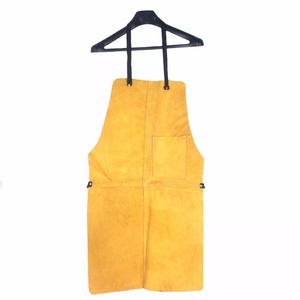 High Quality Heavy-Duty Cowhide Split Leather Welding <b>Apron</b> Industrial Safety Body Protection Workwear Durable Abrasion - Product Image 5