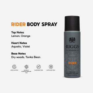 Desodorante en Aerosol para Hombre Riggs London RIDER 250ml - Product Image 5