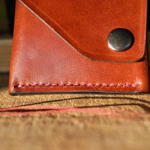 Genuine Leather Handmade <b>Cute</b> Square Slim Bifold <b>Wallet</b> for Men with Multiple Card Slots and Cash Pocket Budget Friendly - Product Image 3