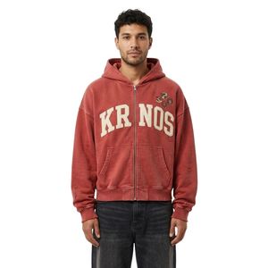 Hoodie surdimensionné bleu délavé à manches courtes en molleton de coton avec détail de badge sur la poitrine, style streetwear urbain, texture délavée - Product Image 6