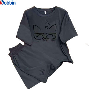 Ensemble décontracté unisexe 2 pièces personnalisé, nouvelle mode, t-shirt à manches courtes et short, survêtement imprimé - Product Image 1