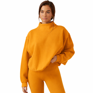 <b>Women</b> Mockneck Sweatshirt Custom Printed Graphic Pullover Trendy Street Style Winter Fashion - Product Image 6