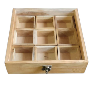 <b>Wood</b> Spice <b>Box</b> Best Price With Acrylic Lid Durable Herb Storage Container Hand Wash Only <b>Wood</b> Spice <b>Box</b> - Product Image 3