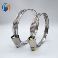 Collier de serrage à vis sans fin de type allemand en acier inoxydable 201 pour conduite de carburant et tuyau d'eau