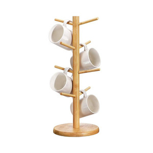 New Trending Wooden Mug <b>Tree</b> <b>Stand</b> Rustic Artistic Handcrafted Minimalist Modern Kitchen Dining Home Office Organize - Product Image 6