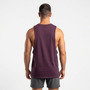 Débardeur de sport violet sans manches pour homme, tendance 2026, avec emmanchures profondes, idéal pour la musculation et l'entraînement - Product Image 6