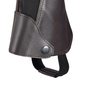 Faux Leather Half <b>Chaps</b> Men Regular Fit Solid Color Zipper Closure Equestrian <b>Riding</b> Accessories - Product Image 4