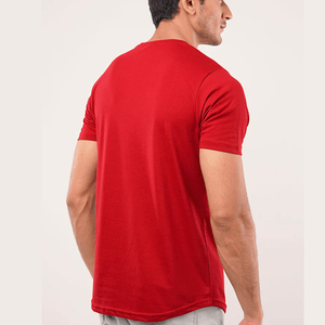 Camiseta Casual para Hombre, Moda de Verano, Manga Corta, Cuello Redondo, Color Sólido, Estampado, Tela Jersey, 240 Gramos - Product Image 2