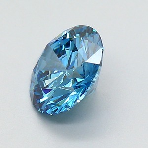 Diamant rond de laboratoire 1,52 ct, bleu vif fantaisie, clarté VS1, finition polie, CVD, pierre de bijouterie en vrac, boutique - Product Image 4
