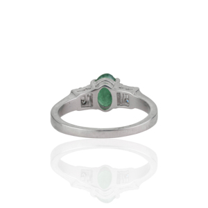 New Arrivals 925 Sterling <b>Silver</b> Oval Cut <b>Emerald</b> May Birthstone Fine Handmade <b>Ring</b> Jewelry For Women Wholesale Price - Product Image 6