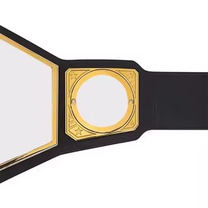 Adult Wrestling Style Leather Display Belt Adjustable Waist Metal Plate Decorative Award Accessory - Product Image 6