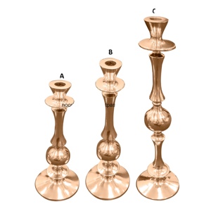 Candelabro Clásico de Latón Chapado en Oro 2026, Hecho a Mano con Impresión Personalizada para Centros de Mesa Navideños - Product Image 1