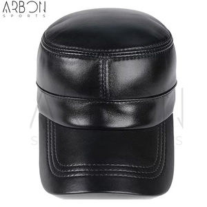 Nouveauté, casquettes en cuir de haute qualité, OEM ODM, cuir véritable, tendance, avec logo personnalisé, imperméables, prix de gros - Product Image 4