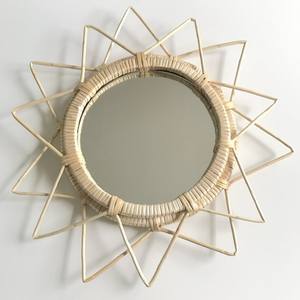 Miroirs en rotin classiques modernes les plus vendus, miroirs suspendus en osier naturel, miroirs muraux en provenance du Vietnam pour la décoration de la maison - Product Image 5