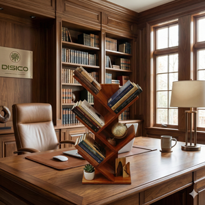 Estantería Moderna de 3 Niveles de Madera Contrachapada de Pino Americano con Bordes Lisos y Diseño Informal para Sala de Estar y Dormitorio - Product Image 4