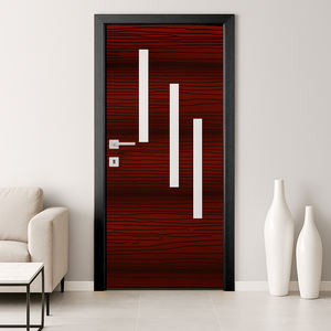 Puerta de Diseño Moderno de PVC, Impermeable, Resistente a las Termitas y a los Arañazos, para Decoración de Hogares Contemporáneos - Product Image 1
