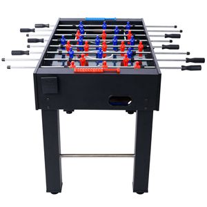 Mesa de Futbolín Hurricane de 54 Pulgadas con Acabado Cerezo Claro, Puntuación Analógica y Accesorios Negros Gratuitos para Salas de Juego Familiares Interiores - Product Image 5