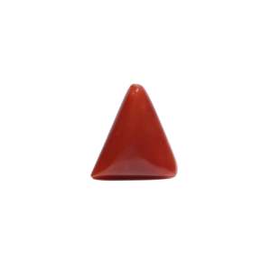 Coral rouge naturel ovale cabochon 5,45 carats, pierre précieuse en vrac pour bijoux fins - Product Image 1