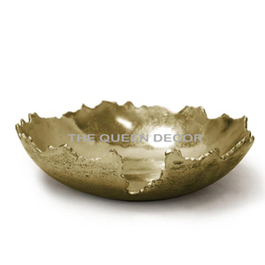 Premium Quality Set of 3 round Brown Finish Decorative Bowls Free Table Top Food Bowl for Party Occasions - Product Image 2