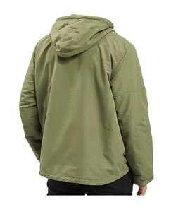 Chaqueta con Capucha Verde Oliva para Hombre, Resistente al Agua, Ropa Deportiva para Exteriores, Ropa para Clima Frío y Uso Diario, Abrigo con Capucha de Lona, Calidad Industrial - Product Image 2