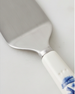 Stainless Steel <b>Cake</b> <b>Server</b> And Knife With Acrylic Printed Design Metal Serving Spatula For Wedding Ceremonies - Product Image 2