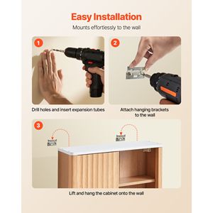 Armadietto da Bagno a Parete con Ripiano Regolabile per Organizzazione WC e Conservazione Medicinali - Product Image 6