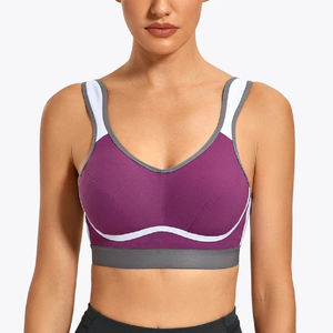 Sujetador Deportivo Transpirable con Estampado Personalizado en la Parte Delantera, Ligero, Talla Grande, Soporte Medio, Sin Costuras, para Yoga, Fitness y Gimnasio - Product Image 2