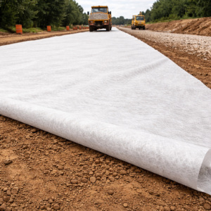 Géotextile non tissé en PP / polyester |   Tissu géotextile aiguilleté |   Filtration, drainage et séparation des sels du sol - Product Image 2